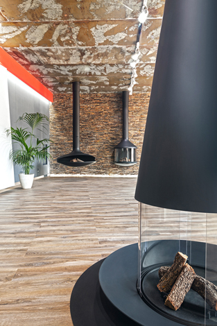 showroom cheminées design Dexo Barcelone Espagne